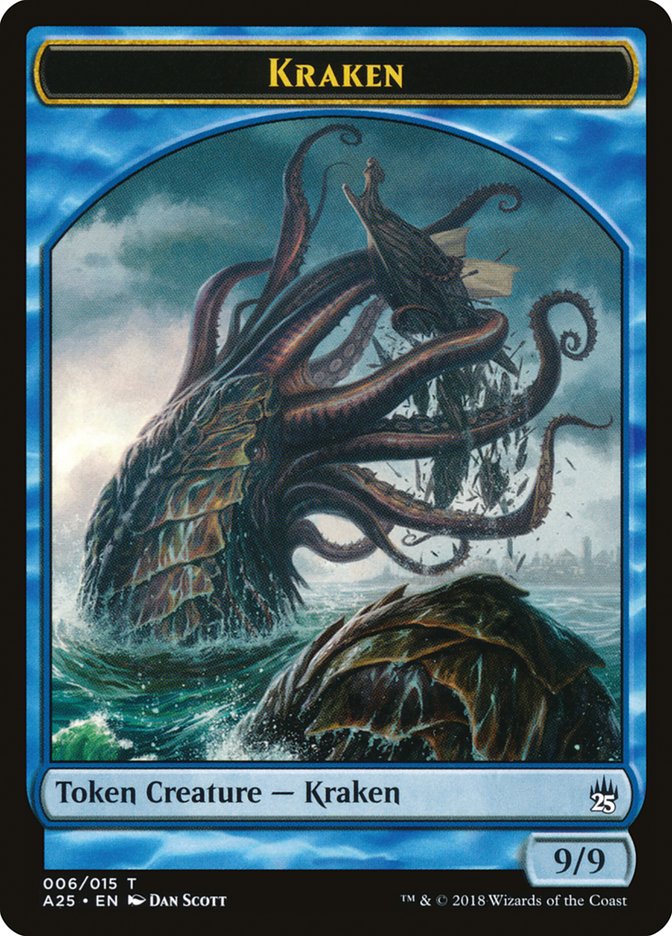 Fish // Kraken [Masters 25 Tokens]