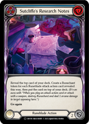 Sutcliffe's Research Notes (Blue) [U-CRU156] Unlimited Normal