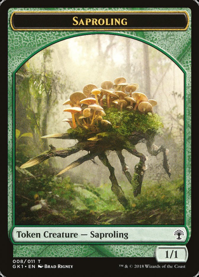 Wurm // Saproling [Guilds of Ravnica Guild Kit Tokens]