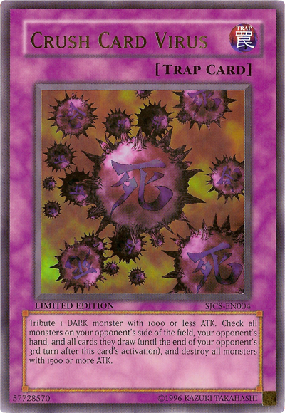 card virus yugioh Crush - SR06-EN031 - Common This is of Ultimate Rare rarity Yugioh Crush Card Virus +