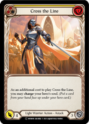 Cross the Line (Yellow) [U-MON046-RF] Unlimited Rainbow Foil