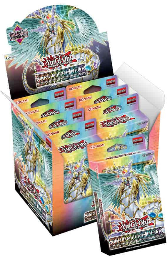 YGO Structure Deck Display - 8x Legend of the Crystal Beasts (1st edition)