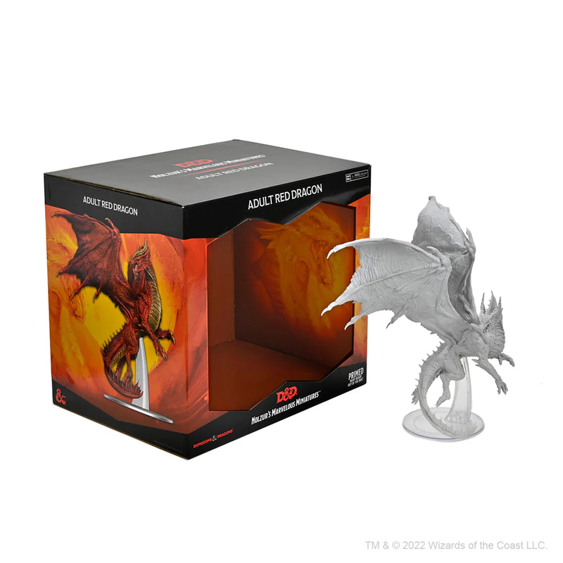 D&D Miniature (unpainted) Large - Adult Red Dragon