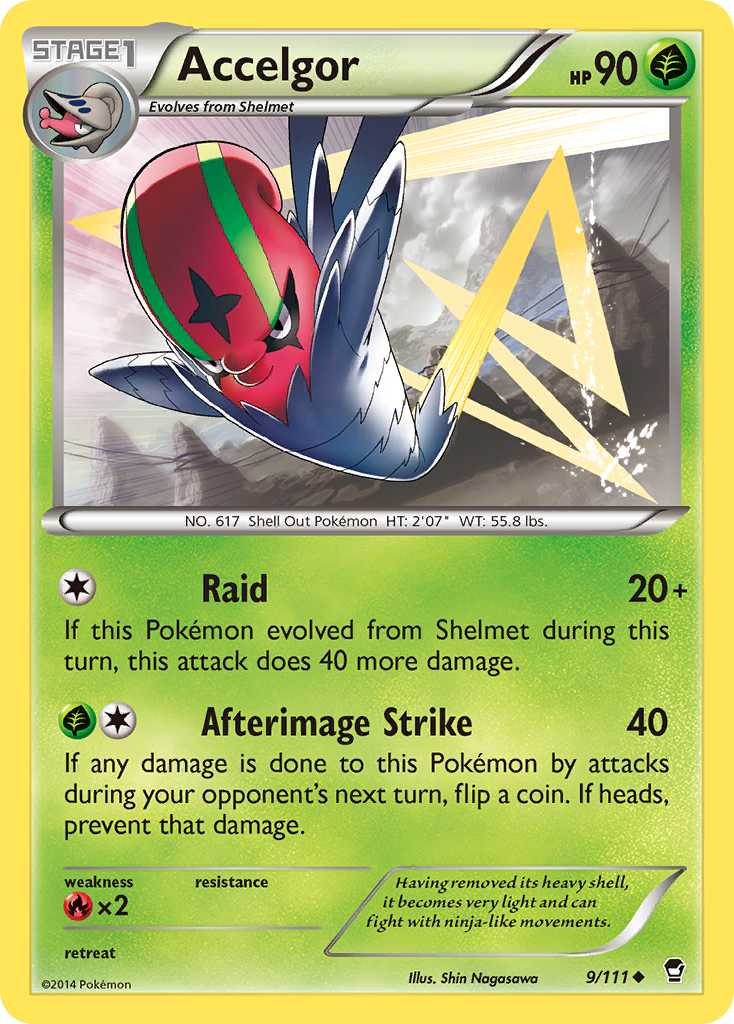 Accelgor (9/111) [XY: Furious Fists]