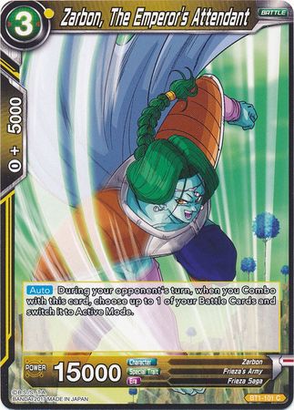 Zarbon, The Emperor's Attendant (BT1-101) [Galactic Battle]
