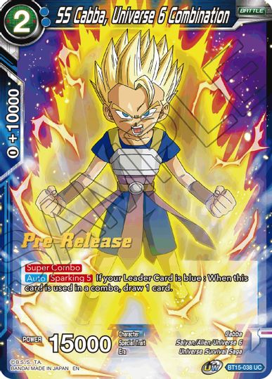 SS Cabba, Universe 6 Combination (BT15-038) [Saiyan Showdown Prereleas