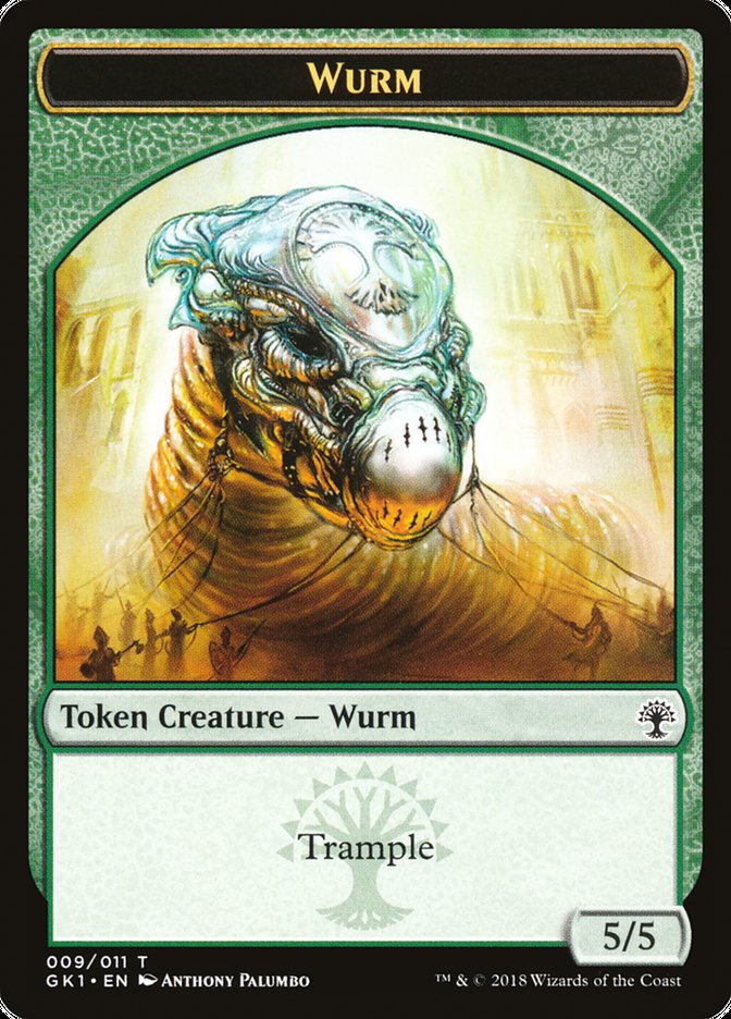 Wurm // Saproling [Guilds of Ravnica Guild Kit Tokens]