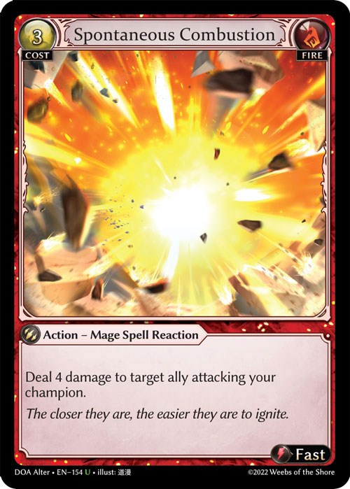 Spontaneous Combustion (154) [Dawn of Ashes: Alter Edition]
