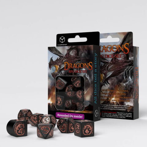 Q Workshop - Dragons RPG Dice Set